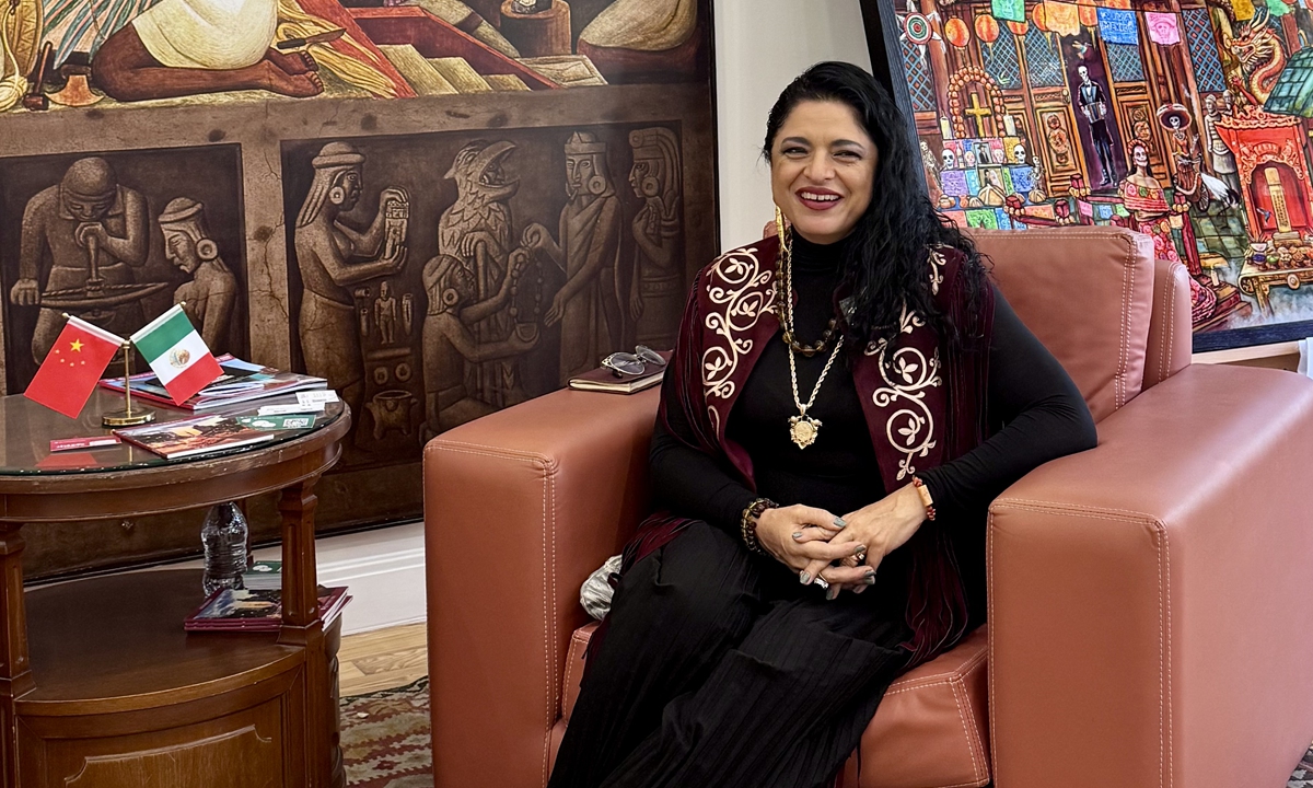 Alejandra Frausto Guerrero, Secretary of Tourism in Mexico City Photo: Dong Feng/GT