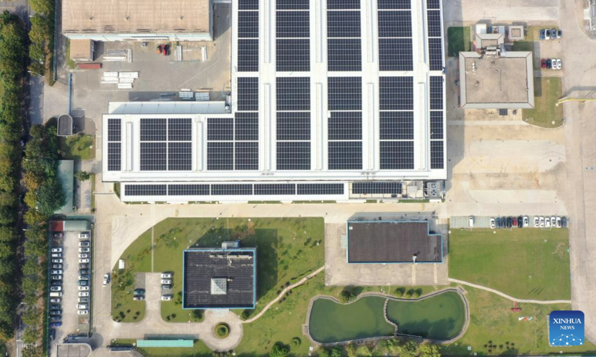 This aerial photo taken on Oct. 27, 2025 shows the phase-two cold-finishing plant of Swedish steel giant Alleima AB in Zhenjiang, east China's Jiangsu Province. (Xinhua)