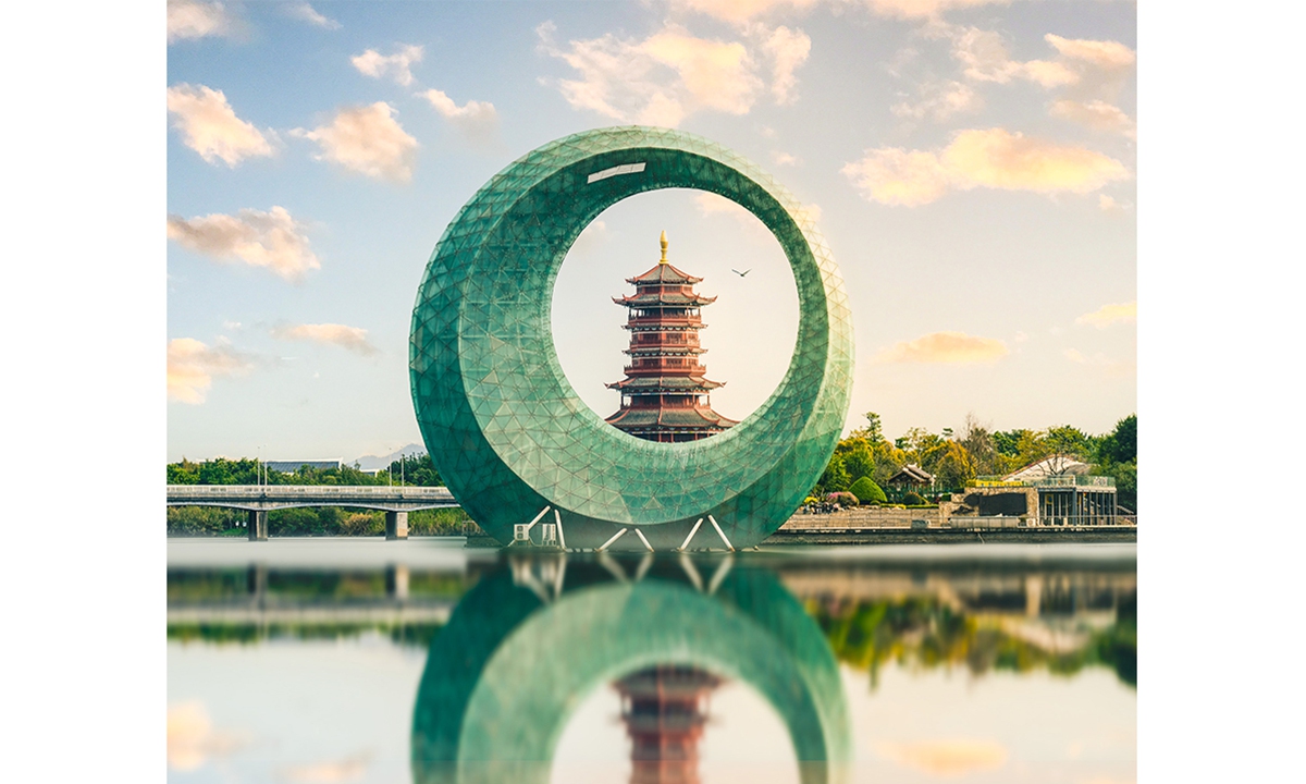Urban landscape of Jimei district in Xiamen, Fujian Province Photo: VCG 