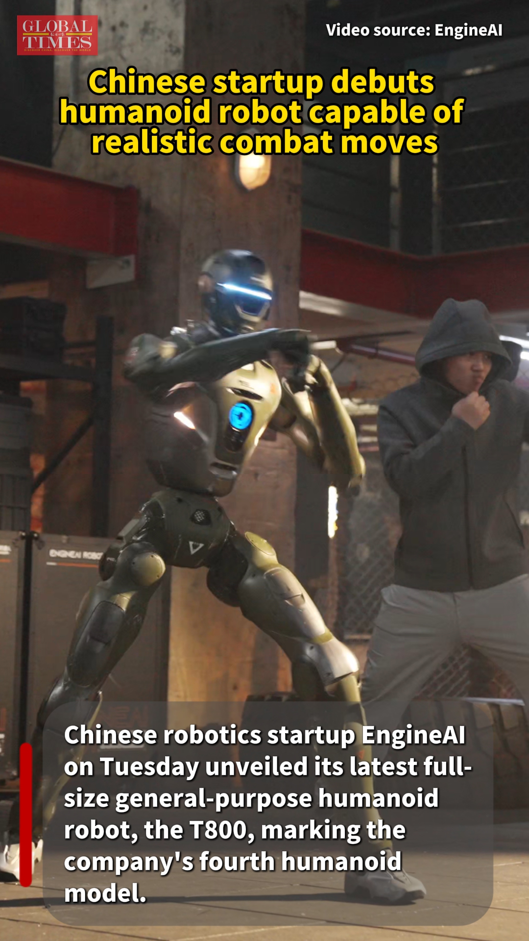 Chinese startup debuts humanoid robot capable of realistic combat moves -  Global Times