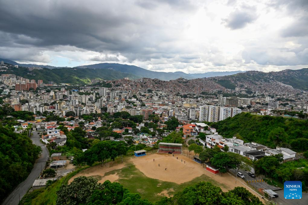 This photo taken on Dec. 2, 2025 shows a city view of Caracas, Venezuela. (Xinhua/Li Muzi)