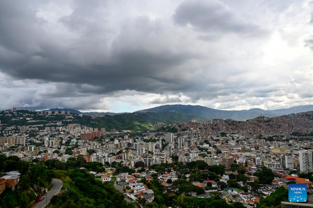 This photo taken on Dec. 2, 2025 shows a city view of Caracas, Venezuela. (Xinhua/Li Muzi)