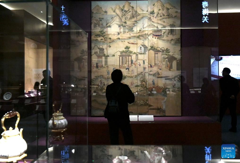 People visit an exhibition titled Shared Prosperity -- A Millennium of Guangdong's Foreign Trade at the Guangdong Museum in Guangzhou, south China's Guangdong Province, Dec. 3, 2025. (Photo by Xu Jianmei/Xinhua)