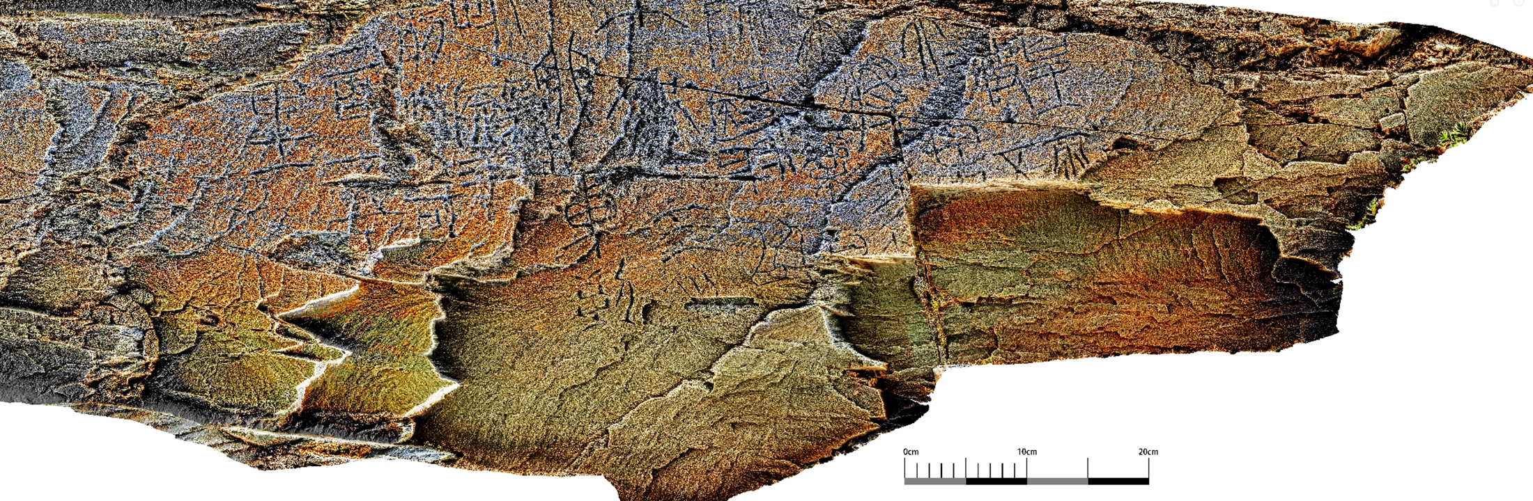 The <em>Garitang Keshi</em>, or the Garitang Engraved Stone  Photo: Courtesy of the National Cultural Heritage Administration