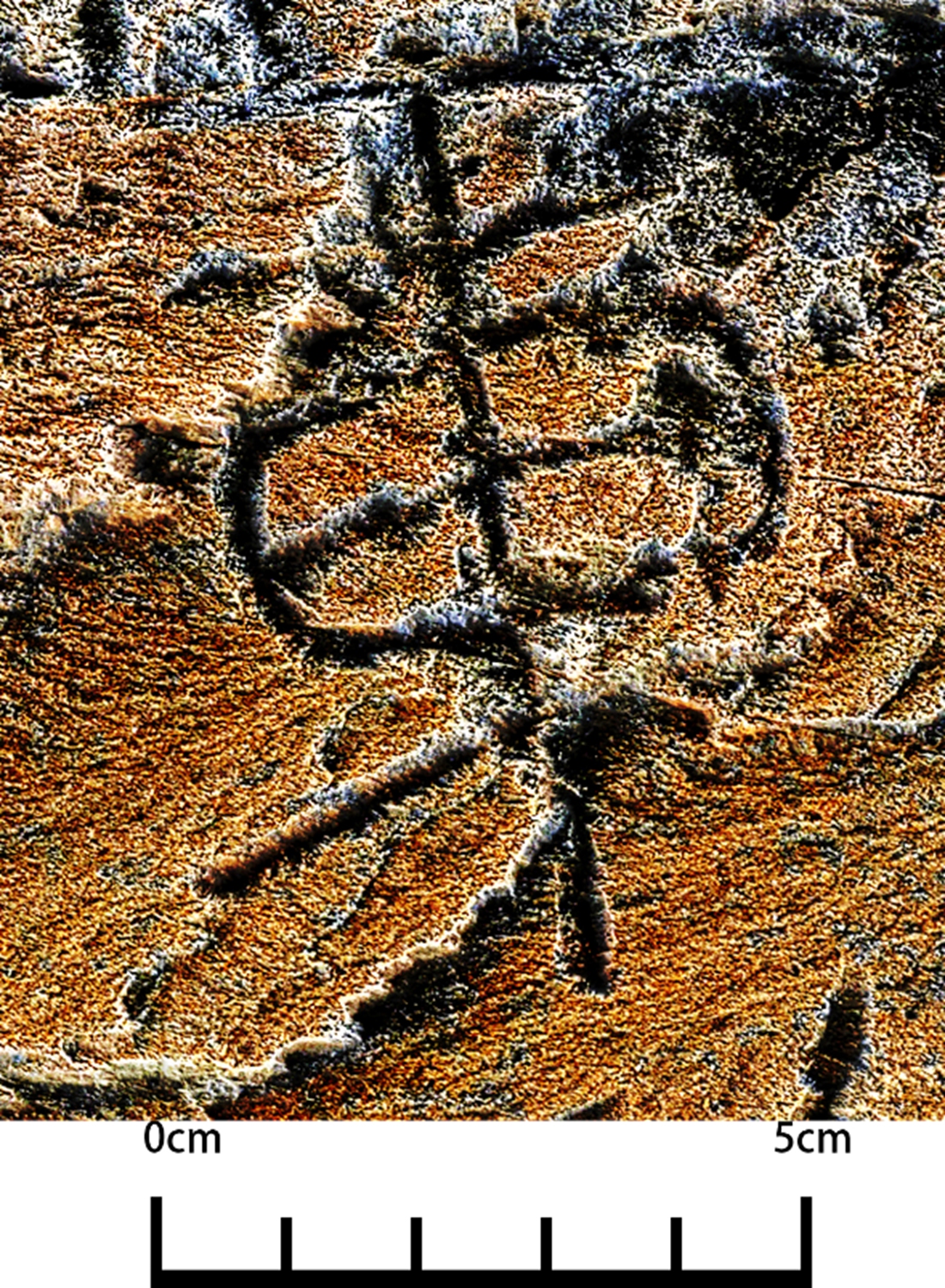 A character on the Garitang Keshi Photo: Courtesy of the National Cultural Heritage Administration