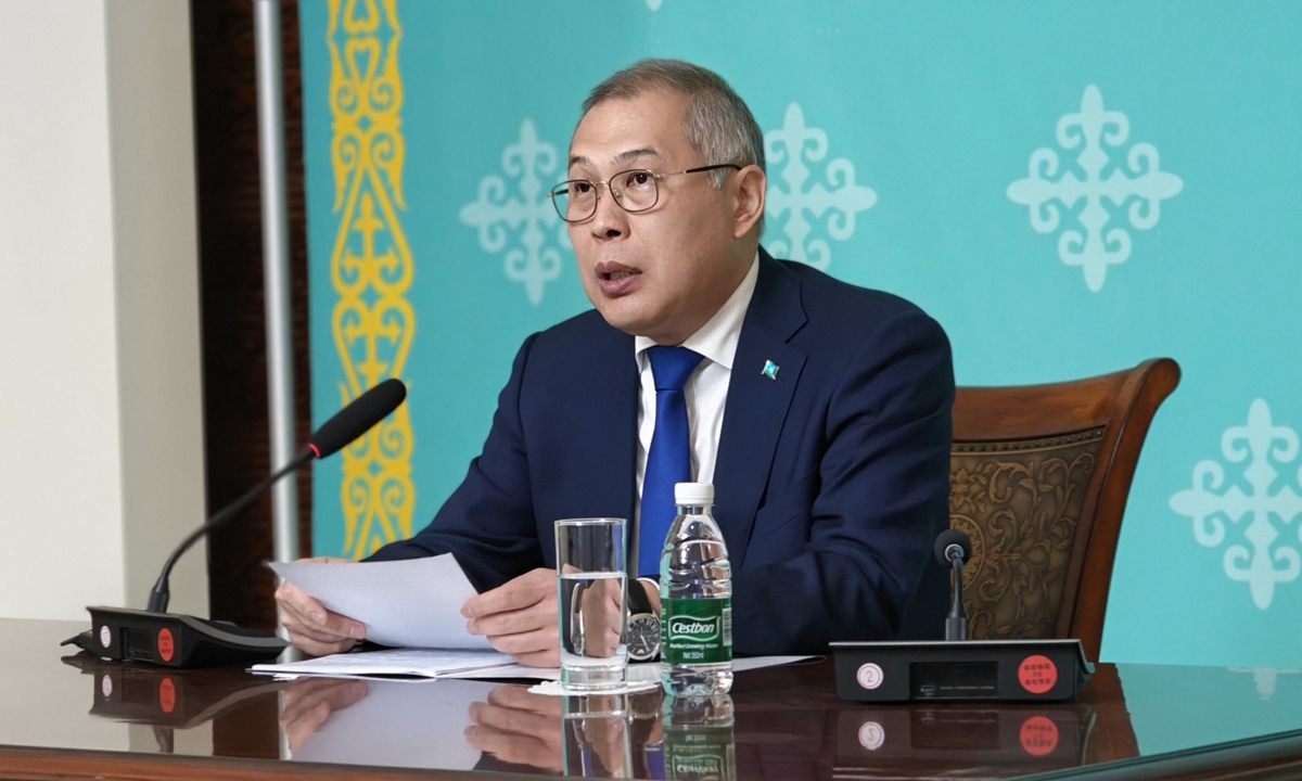 Ambassador of Kazakhstan to China Shakhrat Nuryshev Photo: Courtesy of the Embassy of the Republic of Kazakhstan in China 