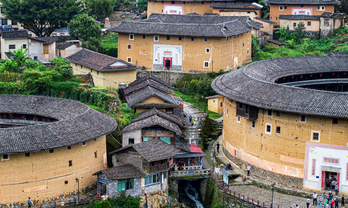 Tulou buildings in Longyan, Fujian Province Photo: VCG