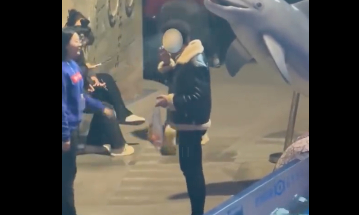 Screenshot of the video online