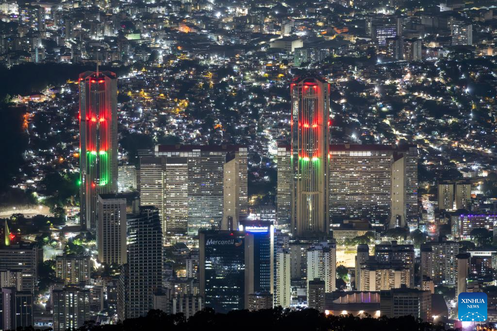 Photo taken from the Venezuela's Avila National Park on Dec. 8, 2025 shows the city of Caracas, capital of Venezuela. (Xinhua/Li Muzi)