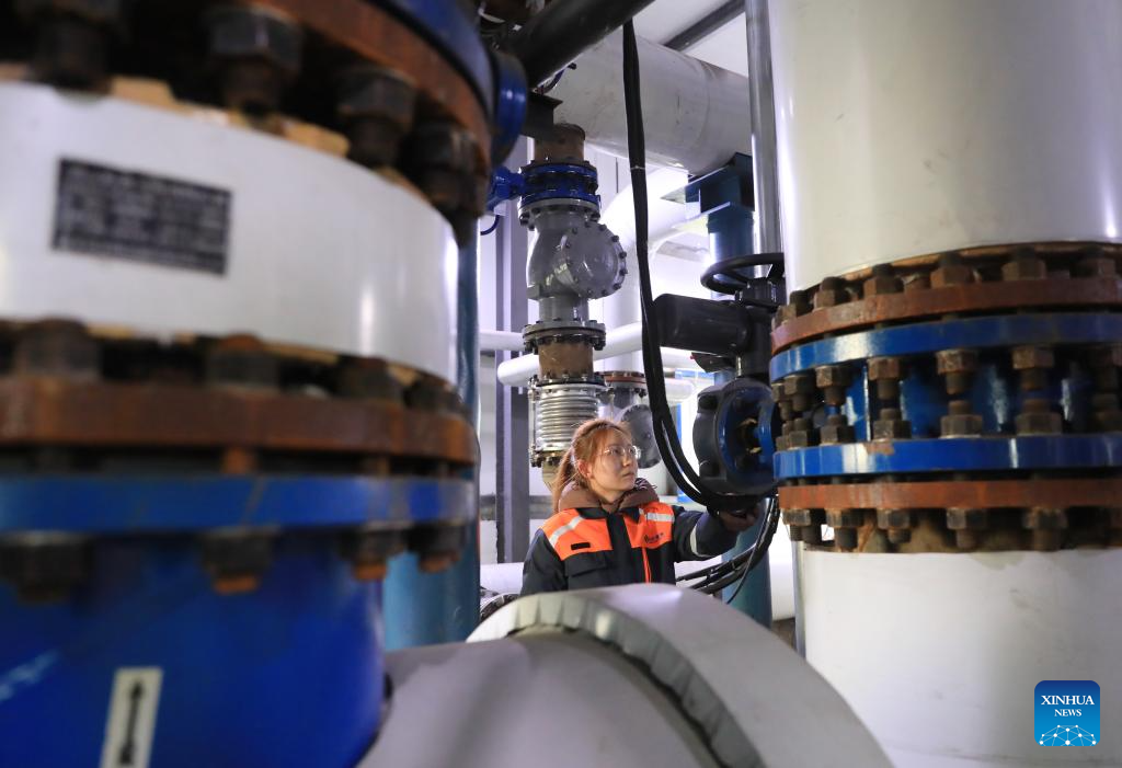 A staff member of a heating company checks heating facilities in Wenxian County of Jiaozuo City, central China's Henan Province, Dec. 10, 2025.

The National Meteorological Center on Wednesday issued a blue alert for a cold wave and a separate blue alert for strong winds, forecasting a widespread drop in temperatures and the first large-scale snowfall this winter across northern China over the next few days. (Photo by Huang Fuxing/Xinhua)