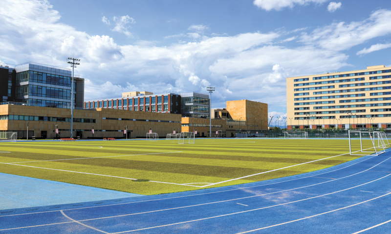 A view of the campus of Beijing Haidian Daoxiang Lake International School Photo: Courtesy of Xin Ying