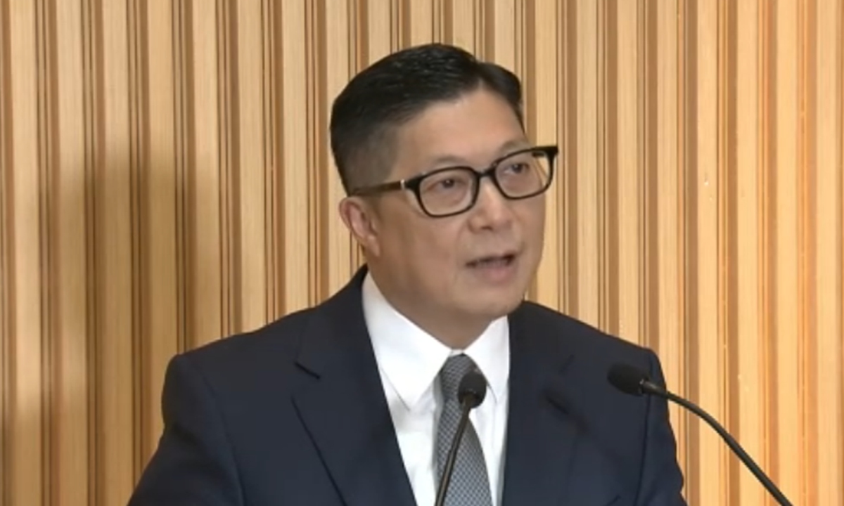 Secretary for Security of the Hong Kong Special Administrative Region (HKSAR) Chris Tang Ping-keung