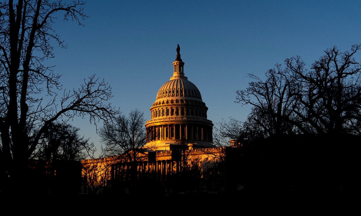Photo taken on Dec. 16, 2025 shows the US Capitol building in Washington, DC, the United States. Photo: VCG