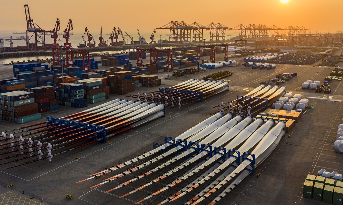 A view of the Taicang port zone of Suzhou Port in East China's Jiangsu Province on December 18, 2025. So far this year, Suzhou Port has handled 10 million standard containers, with automobile exports exceeding 800,000 units, both setting new record highs for the period, Suzhou News reported on Friday. Photo: VCG