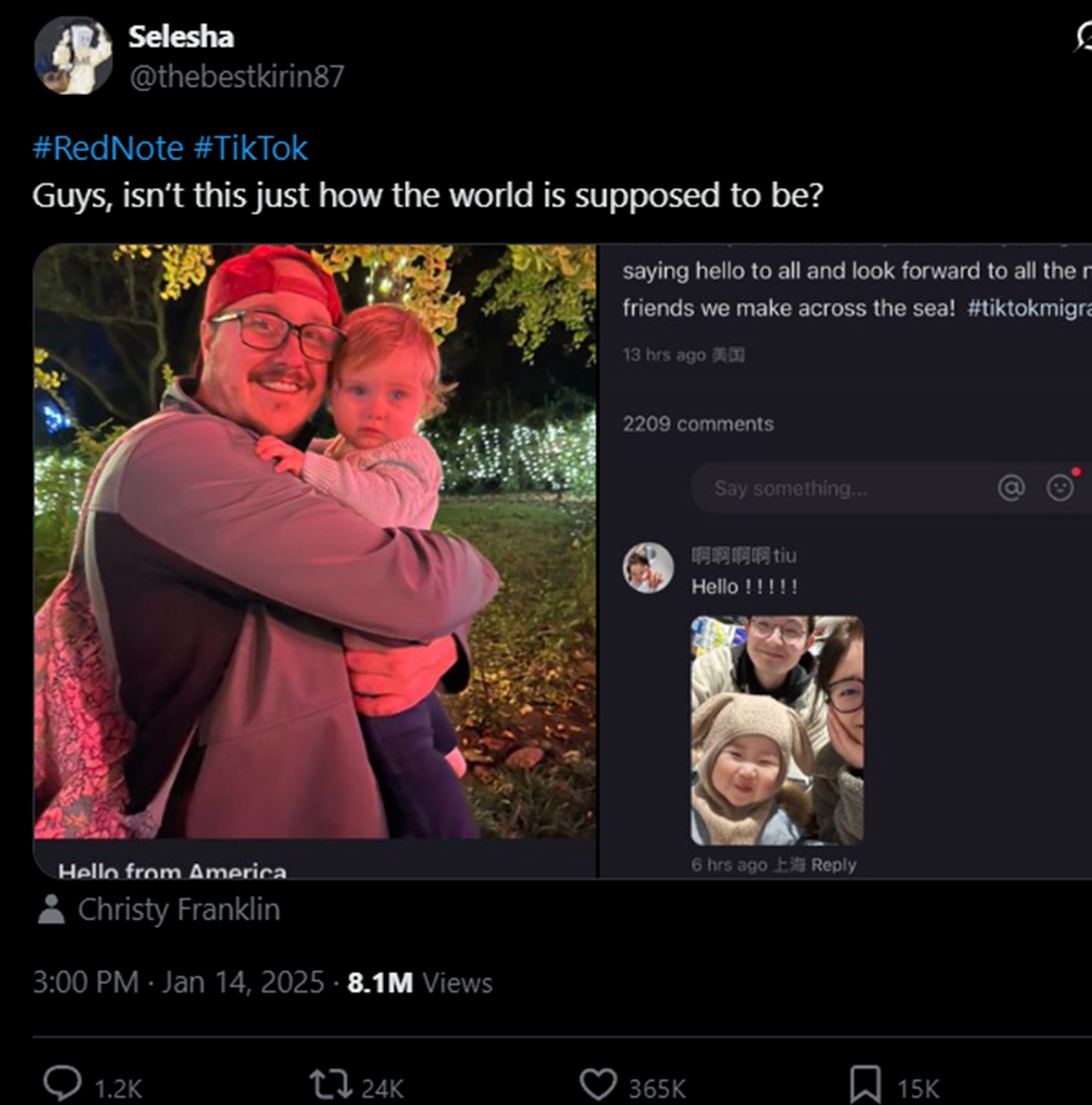 Photo: Screenshot from X