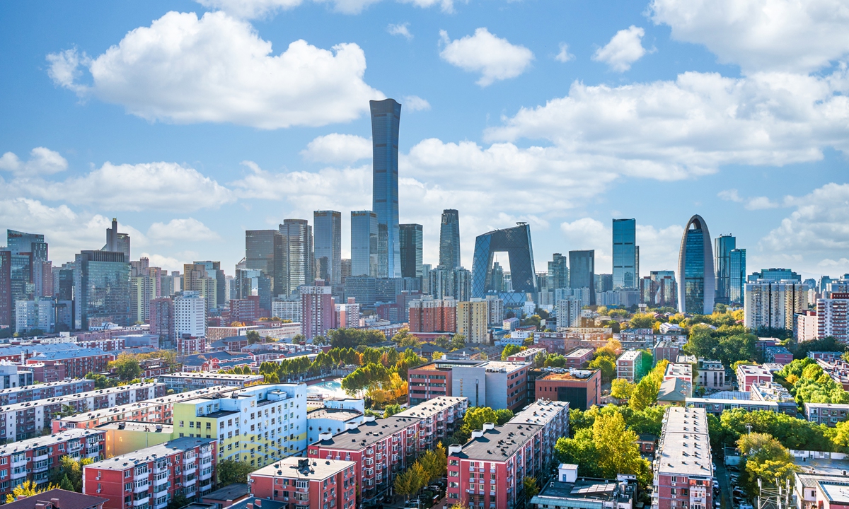 The CBD area of Beijing, China Photo: VCG