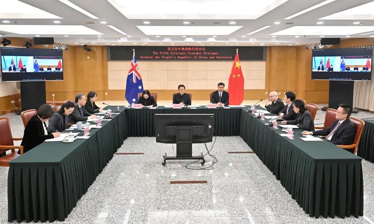 China and Australia hold the 5th Strategic Economic Dialogue via video link on December 19, 2025. Photo: National Development and Reform Commission