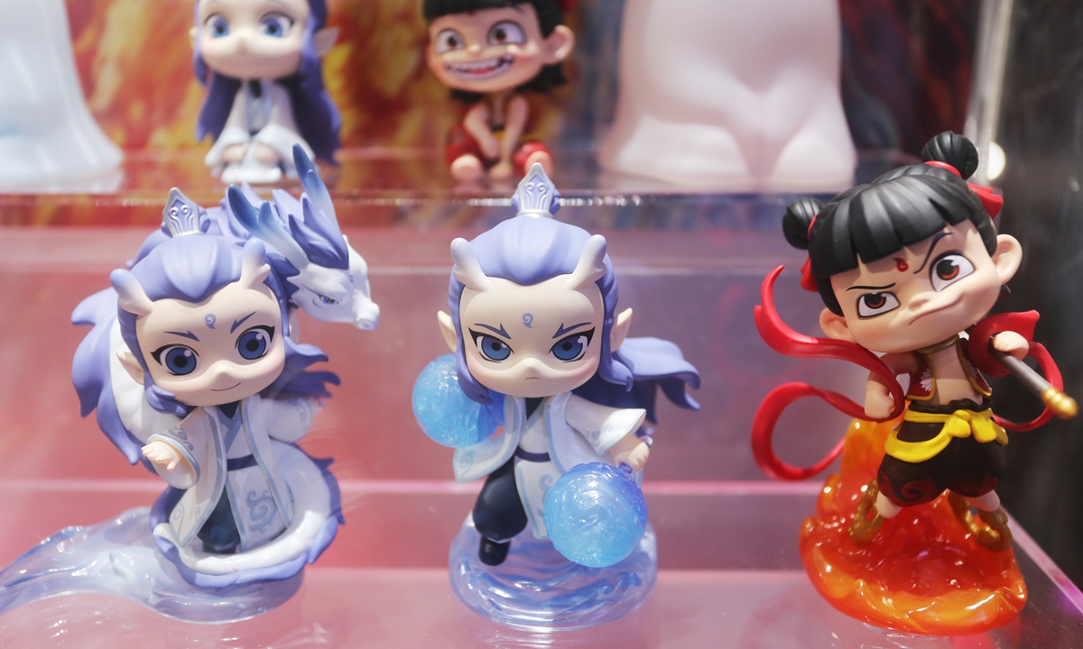 Toys based on the animated film <em>Ne Zha 2</em>  Photo: VCG