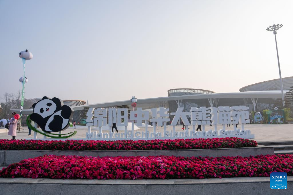 This photo taken on Dec. 29, 2025 shows a view of the entrance of the Mianyang base of China Conservation and Research Center for the Giant Panda (CCRCGP) in Mianyang, southwest China's Sichuan Province. The Mianyang base of CCRCGP started its trial operation to receive public visitors on Monday.

China has launched the Mianyang base, which covers an area of about 120 hectares, in Sichuan to bolster panda breeding, as well as research and international communication on its famed native species, expanding the CCRCGP to five sites nationwide. (Xinhua/Xu Bingjie)