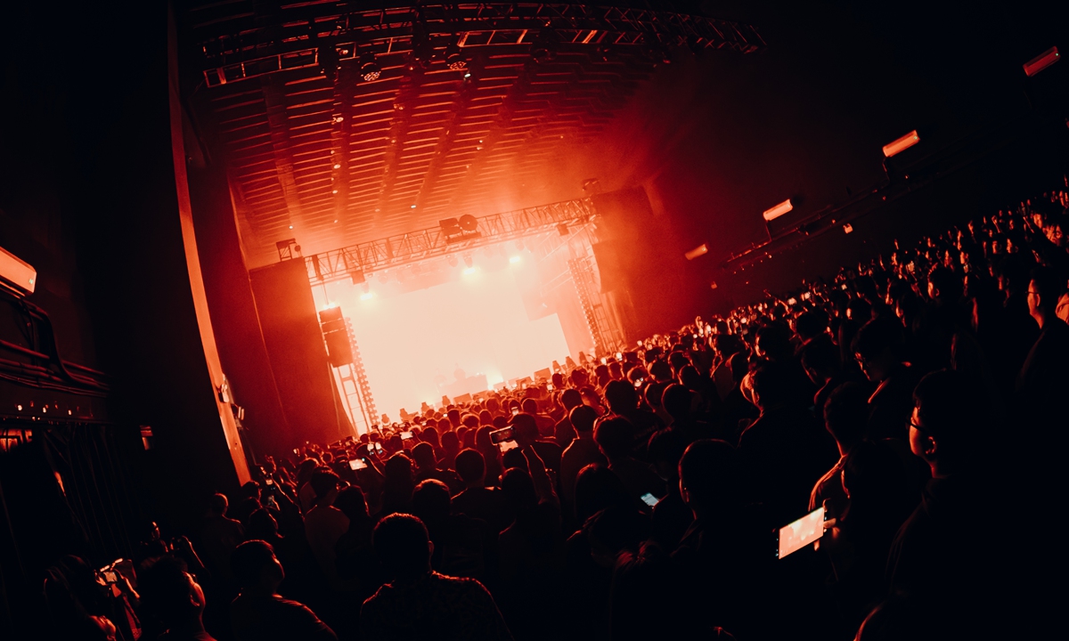 Chinese rapper Lanlao gives a concert. Photo: Courtesy of Lanlao
