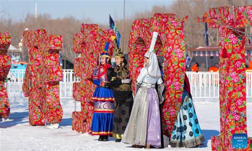 globaltimes.cn - Xinhua - Ice and snow Nadam fair featuring winter fishing kicks off in China's Daqing