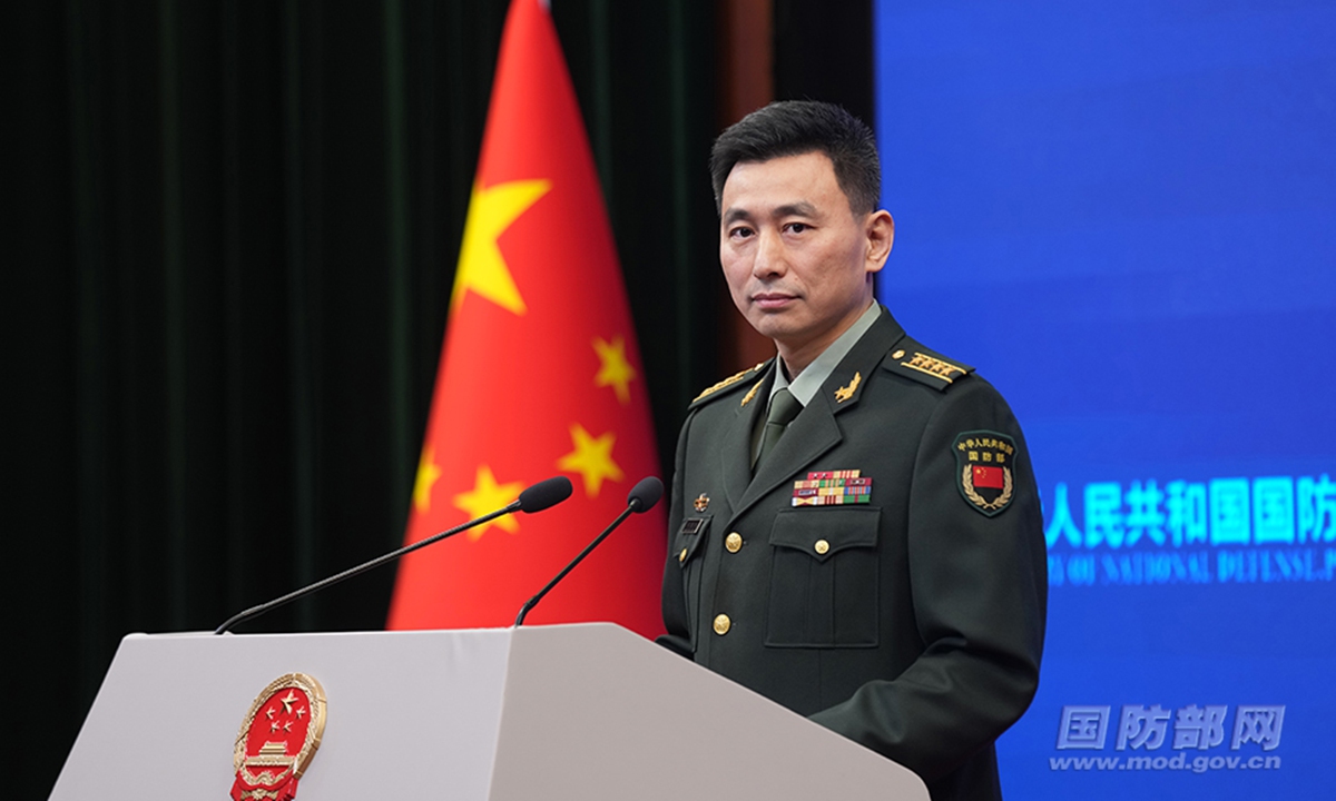 Zhang Xiaogang, a spokesperson for the Ministry of National Defense. Photo: Ministry of National Defense