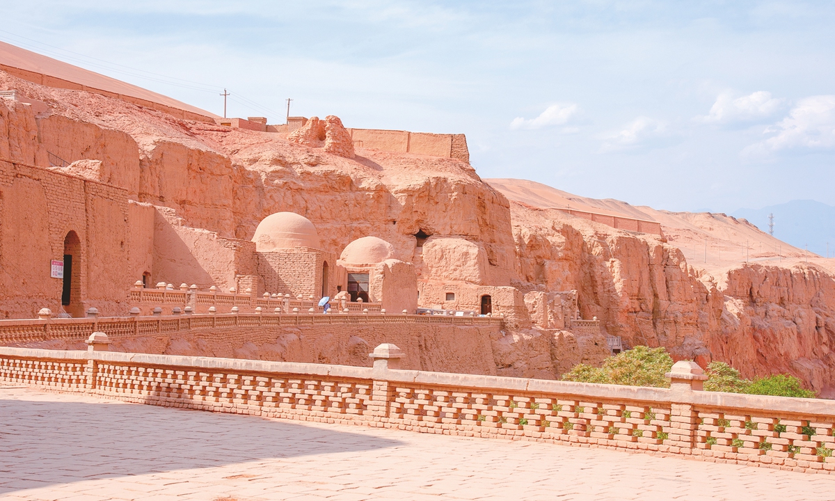 The Bezeklik Thousand Buddha Caves in Turpan, Northwest China's Xinjiang Uygur Autonomous Region. Photo: VCG