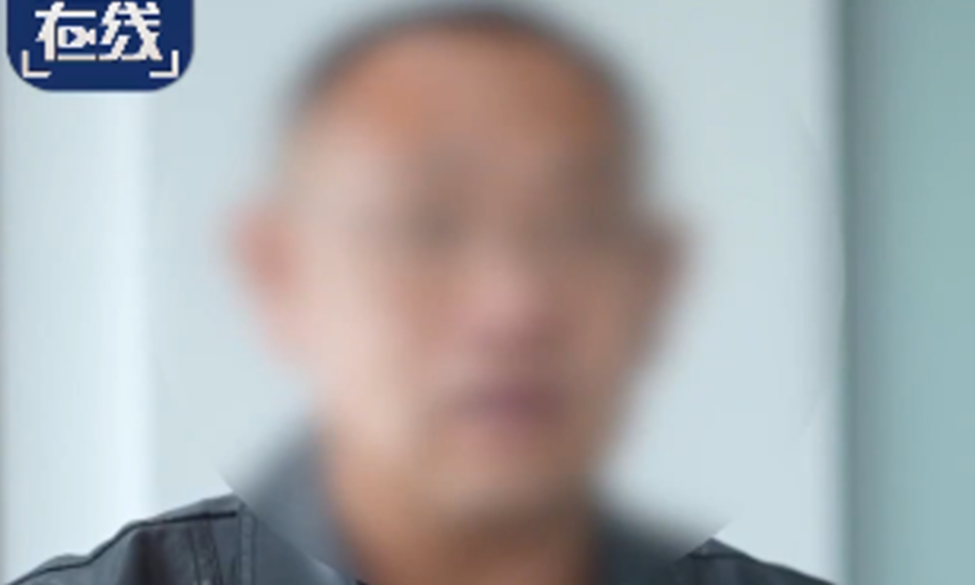 A crew member surnamed Liu of the vessel Hongtai 58 Photo: Screenshot CCTV report 