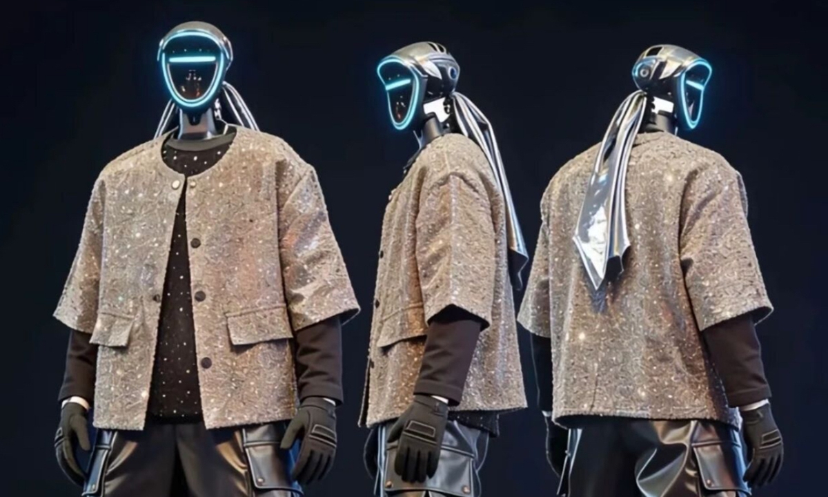 Three humanoid robots from Unitree Robotics perform at a concert on December 18. Photo: Courtesy of Unitree Robotics