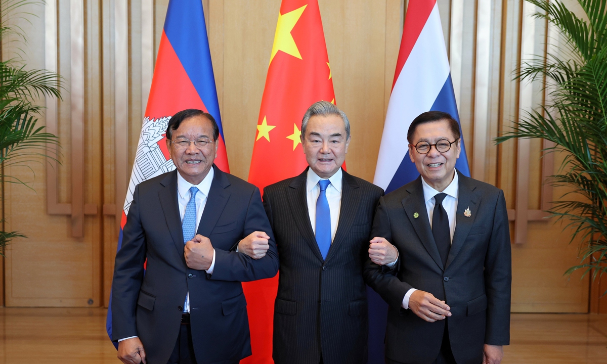China-Cambodia-Thailand FMs' meeting held in China's Yunnan Province