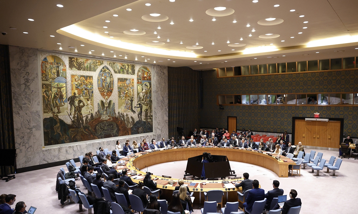 The UN Security Council meets on December 29, 2025 local time to hear a briefing on threats to international peace and security following Israel's recent recognition of the northern region of Somalia as an independent and sovereign state. Many countries have criticized Israel's move.Photo: VCG