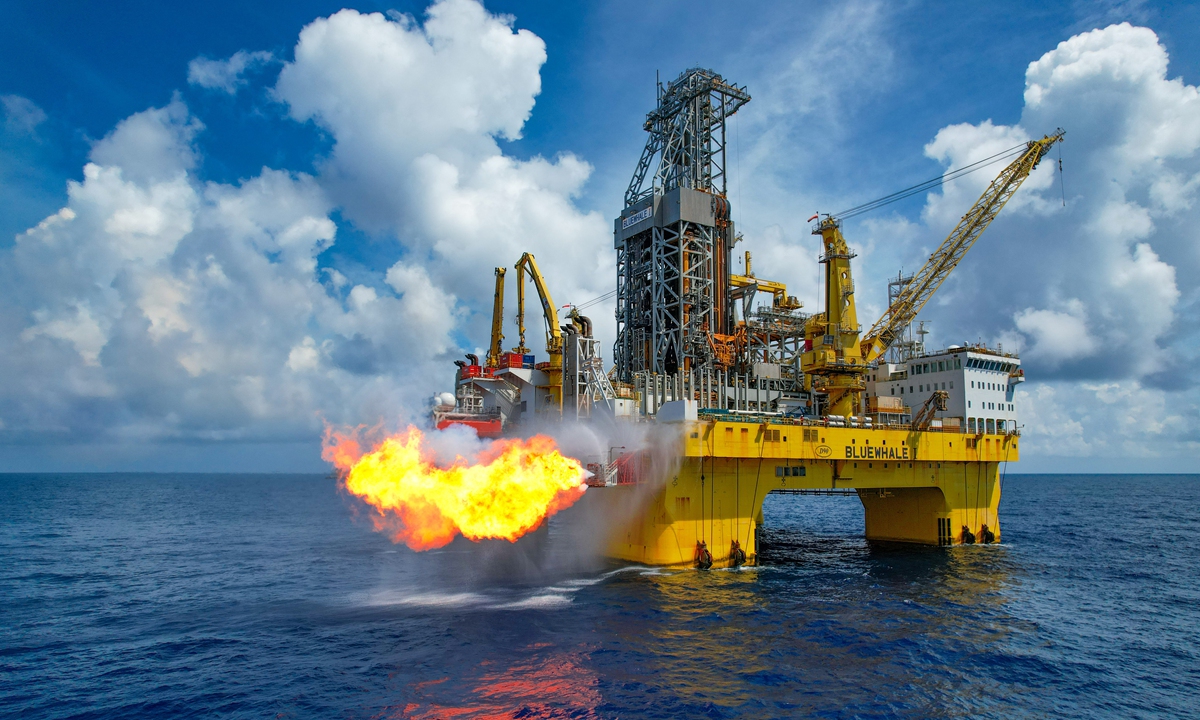 An offshore oil and gas production platform in the South China Sea. File photo: courtesy of CNOOC