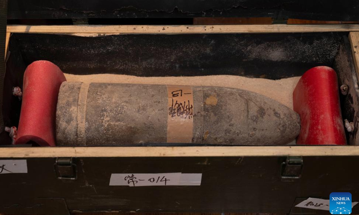 This photo taken on Dec. 31, 2025 shows an exhibit on display at a special exhibition of social donation of cultural relics and historical materials at the Exhibition Hall of Evidence of Crimes Committed by Unit 731 of the Japanese Imperial Army in Harbin, capital of northeast China's Heilongjiang Province The opening ceremony of the special exhibition was held here on Wednesday. (Xinhua/Zhang Tao)