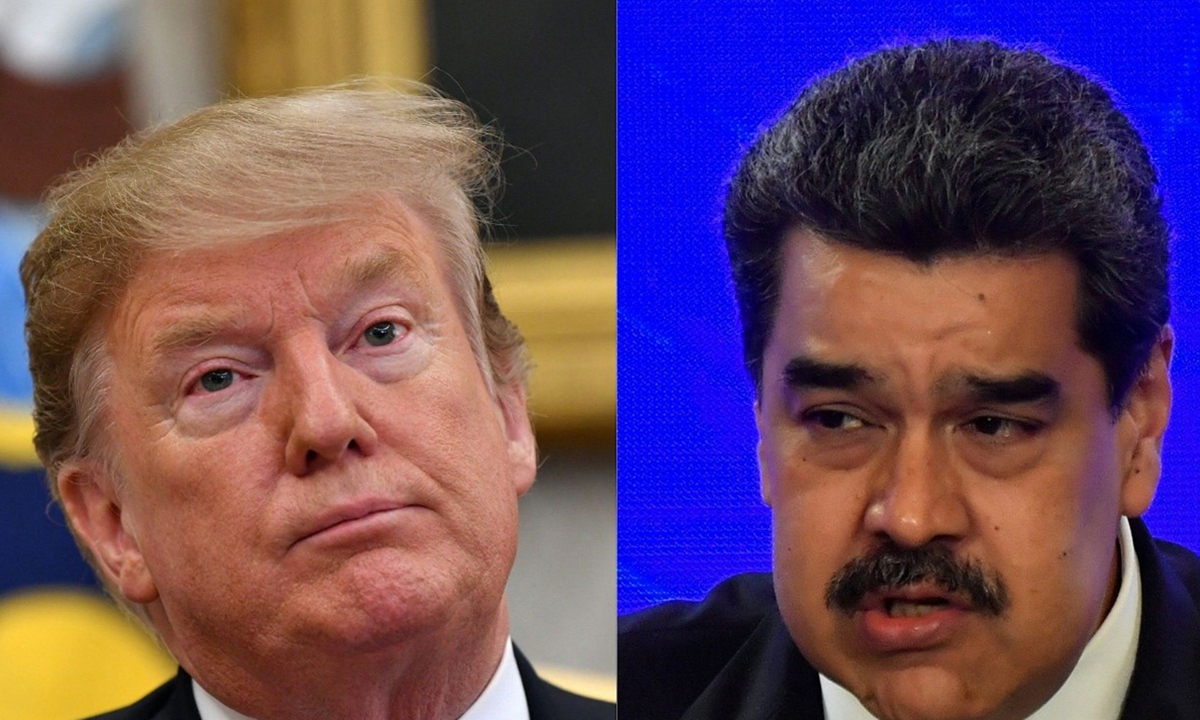 US President Donald Trump and Venezuelan President Nicolas Maduro Photo: VCG