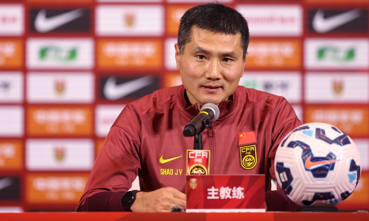Chinese national football team head coach Shao Jiayi sets goals beyond qualifying for World Cup