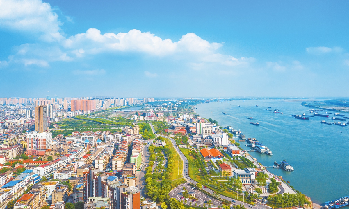 A view of Yangmatou Wharf in Shashi district, Jingzhou, Central China's Hubei Province  File photo: VCG