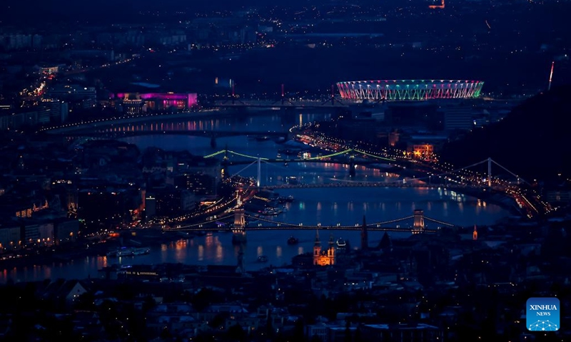 This photo taken on Jan. 4, 2026 shows a night view in Budapest, Hungary. (Photo: Xinhua)