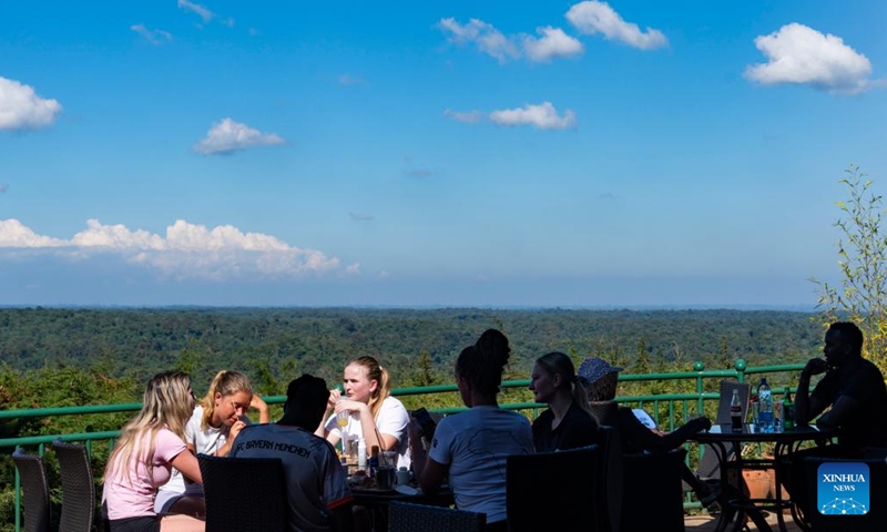 People have meals at a restaurant in a forest in Kiambu County, Kenya, Jan. 3, 2026. (Photo: Xinhua)