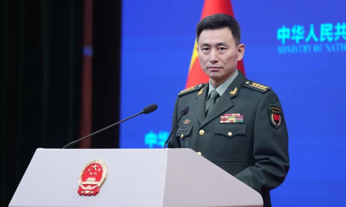 Zhang Xiaogang, a spokesperson for the Ministry of National Defense. Photo: Ministry of National Defense