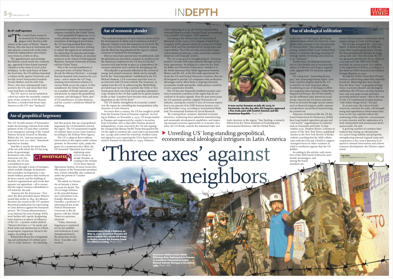 ‘Three axes’ against neighbors