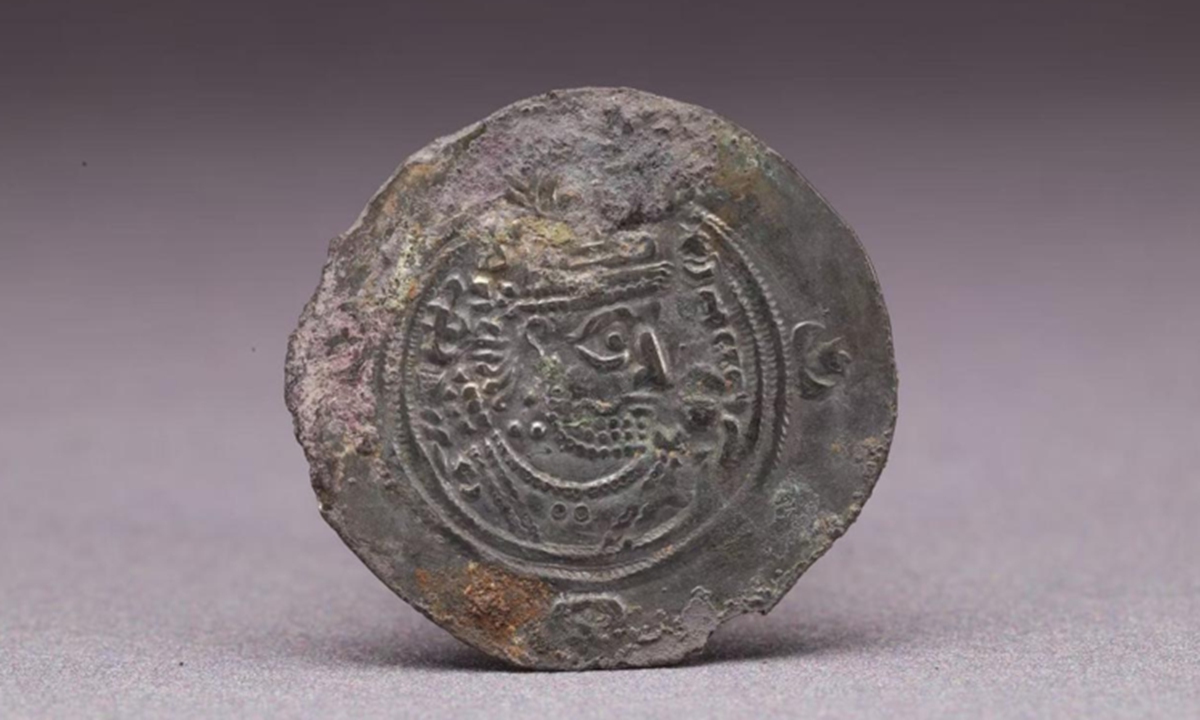 Coin unearthed from the Tang Sanniang tomb Photo: Courtesy of the Shaanxi Provincial Institute of Archaeology