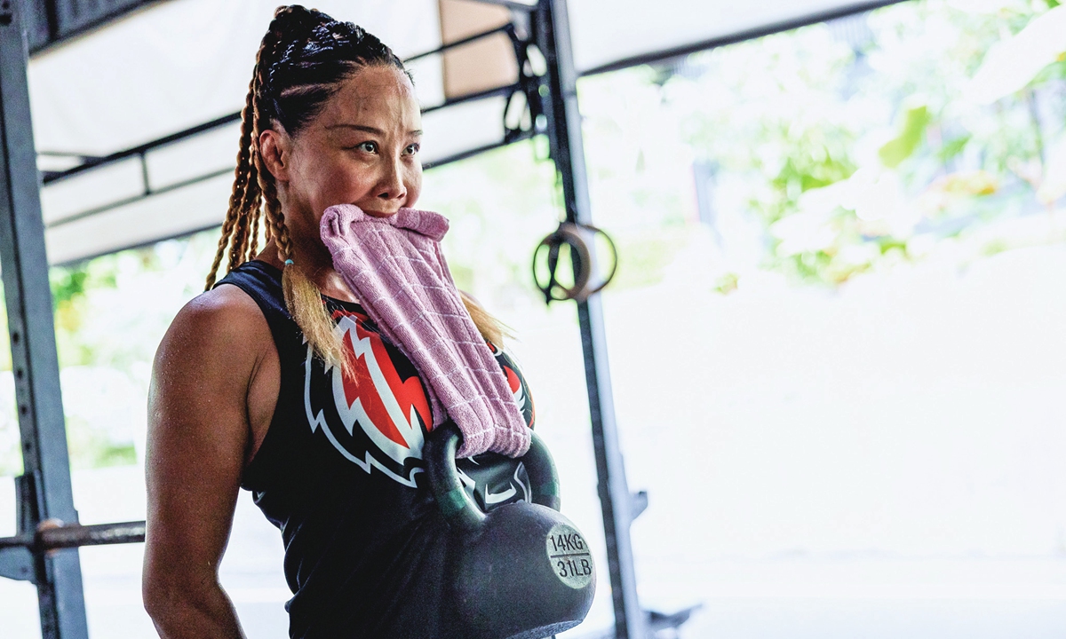 China's 33-year-old mixed martial artist Ding Miao