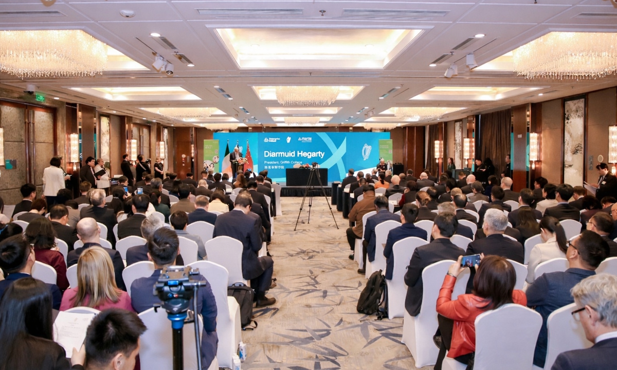 An educational promotion event bringing together Irish and Chinese educational institutions is held in Beijing on January 6, 2025. Photo: Courtesy of Education in Ireland