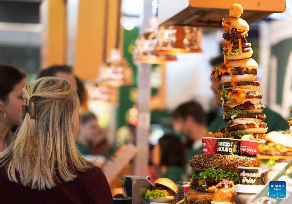 People attend HORECAVA in Amsterdam, the Netherlands, on Jan. 12, 2026. The annual HORECAVA, a Dutch trade fair for food, beverage and service industry, is held in Amsterdam from Jan. 12 to Jan. 15, 2026. (Photo by Sylvia Lederer/Xinhua)