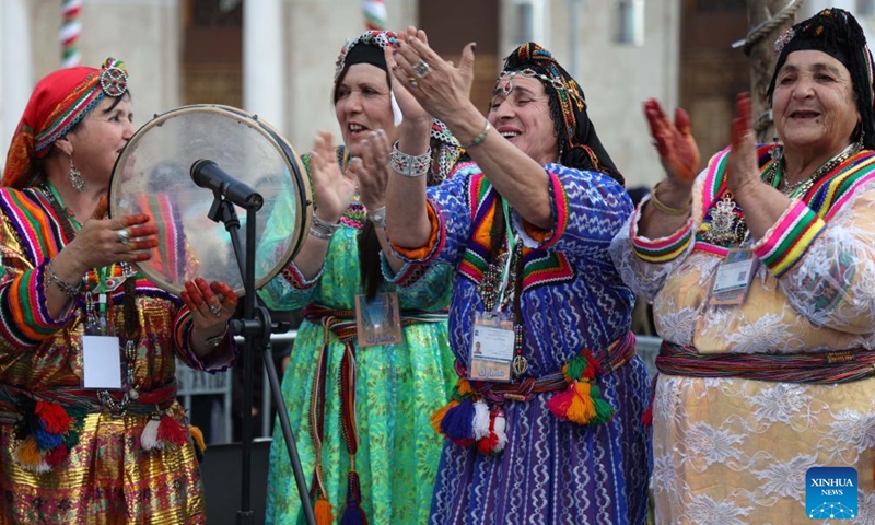 Algerian Amazighs (Berbers) celebrate the Amazigh New Year known as Yennayer in Algiers, Algeria, Jan. 10, 2026. Photo: Xinhua