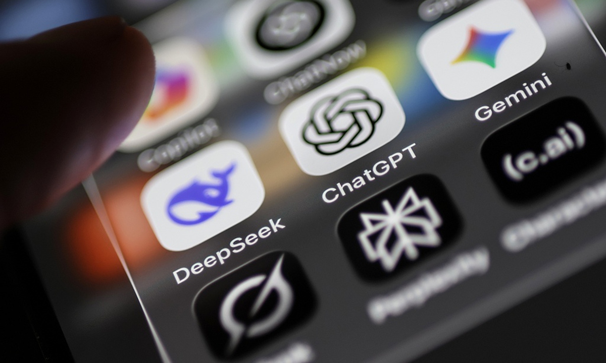 AI large models including Deepseek, ChatGPT and Gemini  Photo: VCG