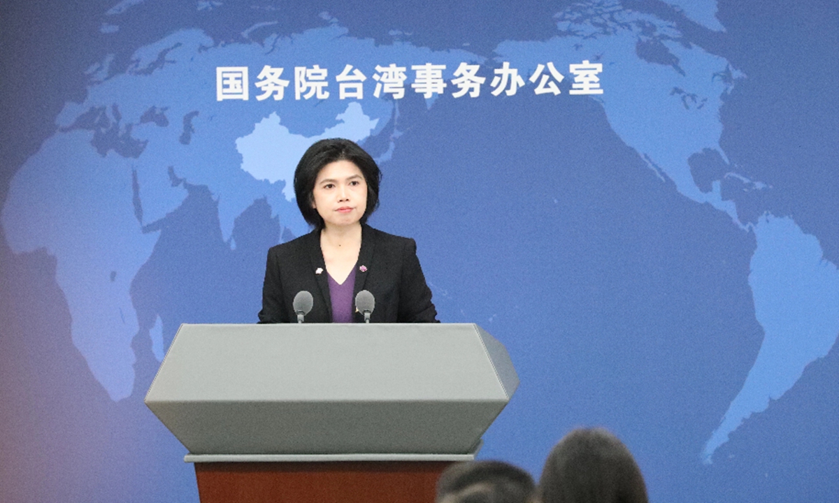 Zhu Fenglian, a spokesperson for the Taiwan Affairs Office of the State Council