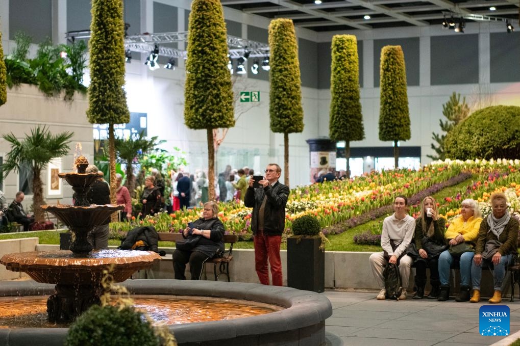 People visit the Berlin Green Week in Berlin, Germany, Jan. 16, 2026. This year's Berlin Green Week takes place from January 16 to 25, with more than 1,600 exhibitors presenting food, agriculture and horticulture products. The event marks its 100th anniversary this year. (Photo: Xinhua)