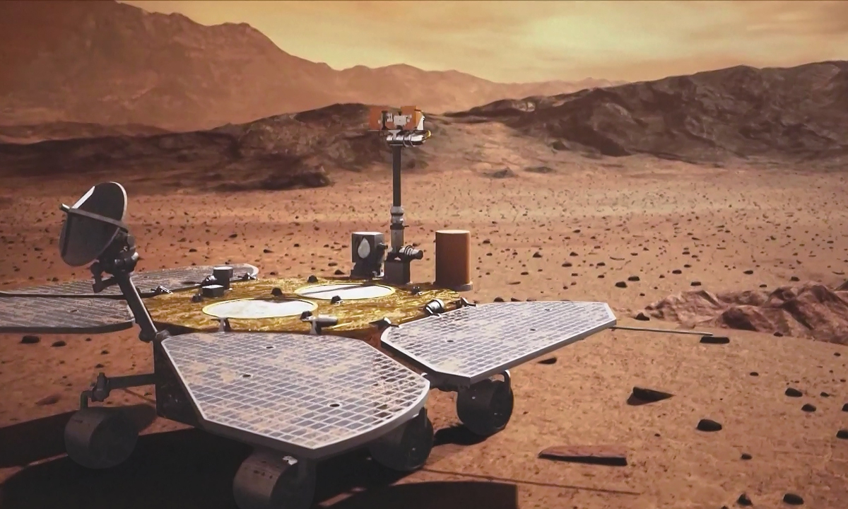 China's first Mars rover Zhurong Photo: VCG