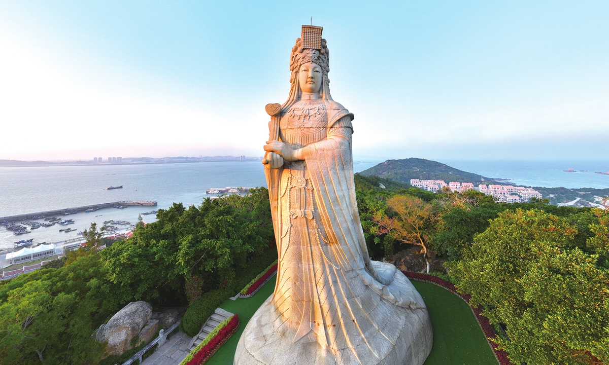 The giant Mazu statue in Putian, East China's Fujian Province Photo: IC 